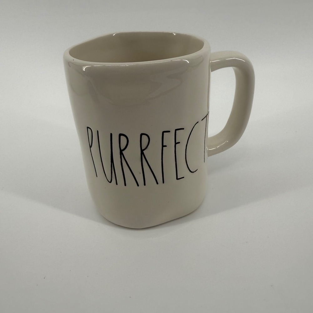 Rae Dunn Purrfect Artisan Collection Mug Ceramic Coffee Cup Cat Lovers Kitten